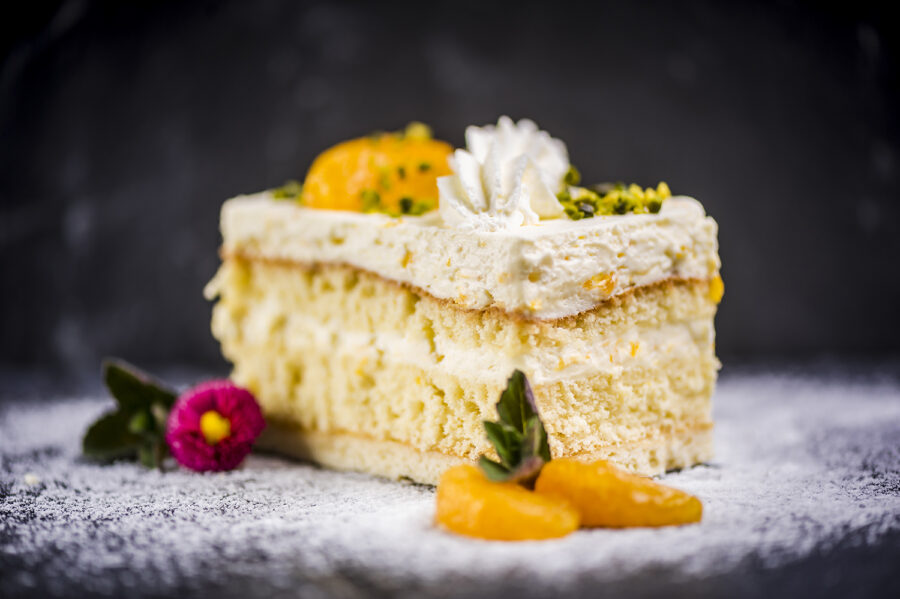 Mandarinen-Sahne-Schnitte