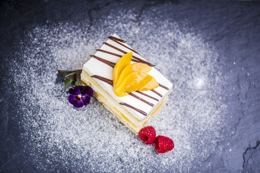 Pfirsich-Melba-Schnitte