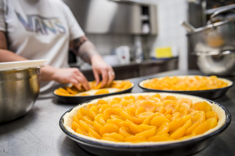 Aprikosen-Kuchen in der Hofkonditorei