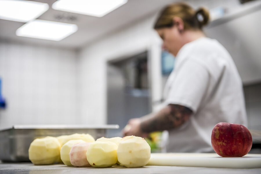 geschälte Äpfel für Kuchen - Hofkonditorei